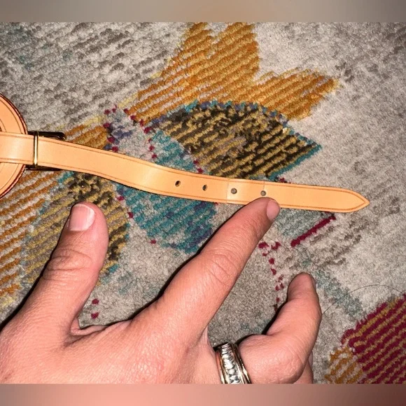 AUTHENTIC Louis Vuitton Vachetta Leather Luggage Tag - Picture 6 of 6